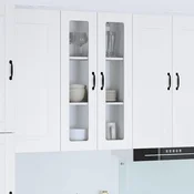 vidaXL Stenska kuhinjska omarica Bela 60 x 31 x 100 cm Konstruiran les