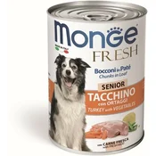 Monge Fresh Hrana Za Pse, Pašteta Sa Curetinom I Povrcem, Senior, 400g