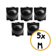 Kroglice za razmnoževanje rastlin GrowBall - 5 x črne kroglice GrowBall (M)