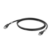 Weidmüller RJ45 omrežni priključni kabel CAT 6A S/FTP [1x RJ45-vtič - 1x RJ45-vtič] 0.50 m črn z UL-certifikatom Weidmüller