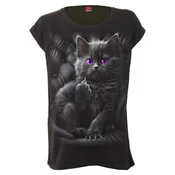 Gothic in punk ženska majica - CATTITUDE - SPIRAL - F062F754