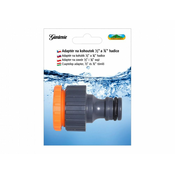 NOHEL GARDEN Adapter za cev 1/2 in 3/4 iz plastike