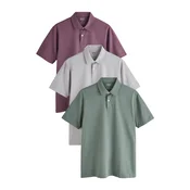 Next Majica svetlo siva / kaki / mauve