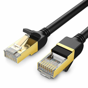 MREŽNI KABL UGREEN Ethernet RJ45 Flat network cable , Cat.7, STP, 1m (Black)