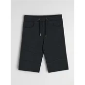 Sinsay - Jogger kratke pantalone od trapera - crno
