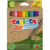 Set flomastera Carioca Joy - Eco Family, 12 boja