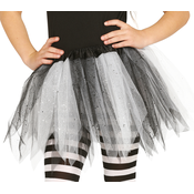 Guirca Otroško krilo TUTU - črno/belo 30 cm