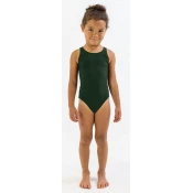 Girls swimsuit finis youth bladeback solid pine 24
