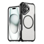 HURTEL SILIKONSKI OVITEK VODILNA SERIJA ZA MAGSAFE ZA IPHONE 16 ČRNI OVITEK, (21896986)