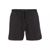 Urban Classics Kupaće hlače tamno bež / crna / bijela