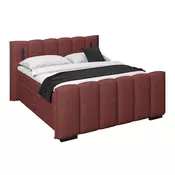 Premium Living Postelja Boxspring Elysia, Bordo, 200x200