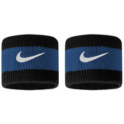 Znojnik za ruku Nike Swoosh Wristbands - black/star blue/white