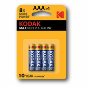 KODAK PILAS Alkalin Super Max Aaa LR3, (21100907)