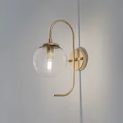 Opviq Stenna svetilka Jewel, zlata, steklo, višina 36 cm, E14 - Dnevna soba/jedilnica - zlato, prozorno