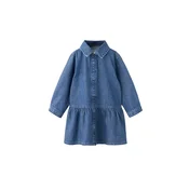 MANGO KIDS Obleka AINA moder denim