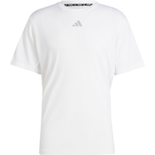 ADIDAS PERFORMANCE Tehnicka sportska majica, siva / bijela