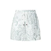 VERO MODA Hlače VMCILLE HILDA  temno zelena / bela