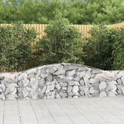 Lucne gabionske košare 5 kom 400x30x60/80 cm pocincano željezo