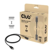 CLUB3D DisplayPort 1.4 HDMI 2.0 transformator Crno 2m CAC-1083
