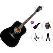 Pasadena PD-10 Premium SET Black Akusticna gitara