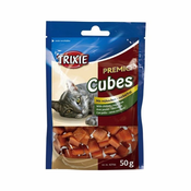 Trixie Poslastica za mace pilece kockice Chicken Cubes, 50 g