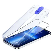 shumee Kaljeno steklo za iPhone 14 Plus s prozornim kompletom za montažo Knight