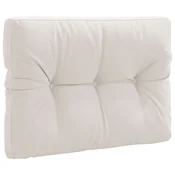 vidaXL Blazina za palete VIANEN 100% poliester Bela 70 x 40 x 12 cm