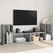 TV ormarici 2 kom Siva betona 75x30x50 cm konstruirano drvo