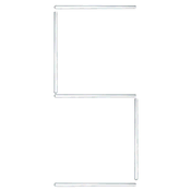 shumee x Zaobljene steklene bagete z mešalno palico 6 x 250 mm