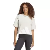 Adidas Ženska majica W Bl Sj Bf T JG8729, Okrugli izrez, Bež