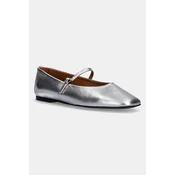 Usnjene balerinke Calvin Klein MARY JANE BALLERINA - MET