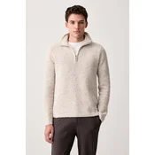 G-Star polpuli moški z dodatkom volne Double collar half zip