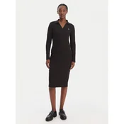 Calvin Klein Jeans Pletena obleka LV047E202G Črna Slim Fit