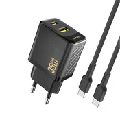 Dudao DUDAO A27MAXCEU 35W PD QC POLNILEC ZA SAMSUNG HUAWEI XIAOMI Z USB-C KABLOM, (5000262113)