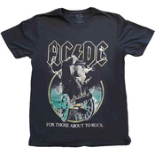 AC/DC Majica FTATR Yellow Outlines Black 2XL
