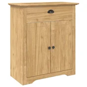 Vidaxl Kopalniška omarica z vrati BODO Medeno rjava 70 x 35 x 80 cm