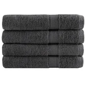 Vidaxl Premium brisače za savno SOLUND 4 kos antracit 80x200 cm 600gsm