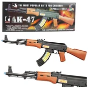 slomart Pisalni stroj AK-47 za otroke z lučmi in zvoki, 68,5 cm