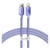 iPhone 14 Pro / 14 Plus / 14 BASEUS CRYSTAL SHINE podatkovni kabel Type-C - lightning, 120 cm, LJUBICASTA CAJY000205