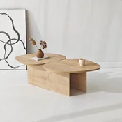 HANAH HOME Sto za dnevnu sobu Stones Sapphire Oak