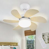 Nettlife NETTLIFE Stropni ventilator z lučjo, daljinski upravljalnik, tih, s časovnikom, 6 lopatic, za spalnico, (22149664)