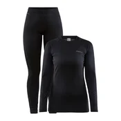 Craft CORE WARM BASELAYER SET W, donji veš žensko set, crna 1909708