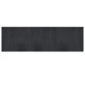 Vidaxl Preproga pravokotna siva 60x200 cm bambus
