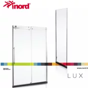 Tuš stranica fiksna Nord LUX 80 - Nord - 80 x 190 cm - Prozirno - Krom - Kaljeno staklo 6 mm