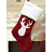 Decoration  Christmas  gift bag socks MARRY red