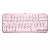 Tipkovnica LOGITECH MX Keys mini, bežična, Bluetooth,roza
