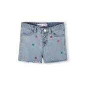 MINOTI Kavbojke turkizna/moder denim/rumena/svetlo roza