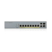 Zyxel GS1350-12HP-EU0101F, Upravljano, L2, Gigabit Ethernet (10/100/1000), Podrška za napajanje putem Etherneta (PoE), Montaža u poslužiteljski ormar