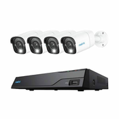 Reolink NVR snemalnik, 4K, 8-kanalni, 4x kamera POE (NVS8-12MB4)