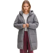 Cropp - Prešite plašč s kapuco - light grey